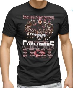 Kansas city chiefs 2023 afc west champions team signature shirt