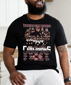 Kansas city chiefs 2023 afc west champions team signature shirt