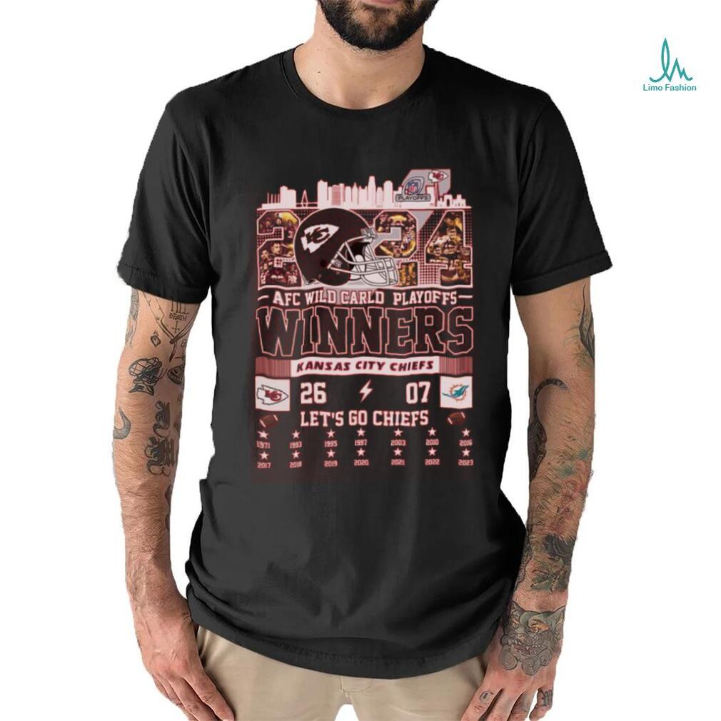 Kansas city chiefs 2024 afc wild card playoffs winners team city let’s go chiefs shirts Kansas city chiefs 2024 afc wild card playoffs winners team city let’s go chiefs shirts