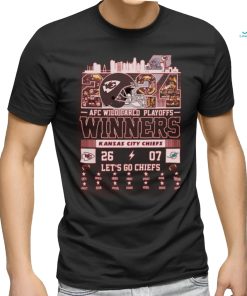 Kansas city chiefs 2024 afc wild card playoffs winners team city let’s go chiefs shirts