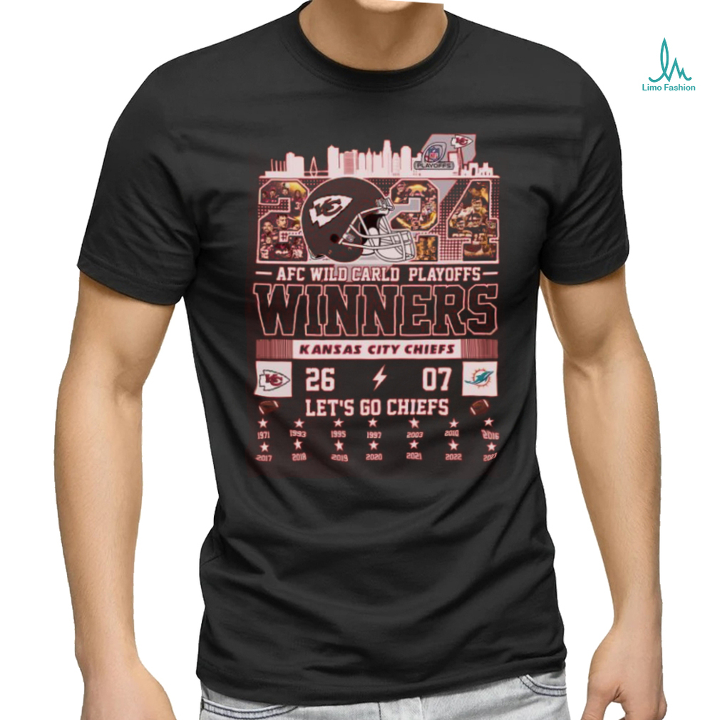 Kansas city chiefs 2024 afc wild card playoffs winners team city let’s go chiefs shirts Kansas city chiefs 2024 afc wild card playoffs winners team city let’s go chiefs shirts
