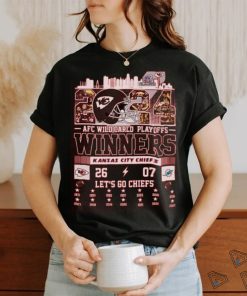 Kansas city chiefs 2024 afc wild card playoffs winners team city let’s go chiefs shirts