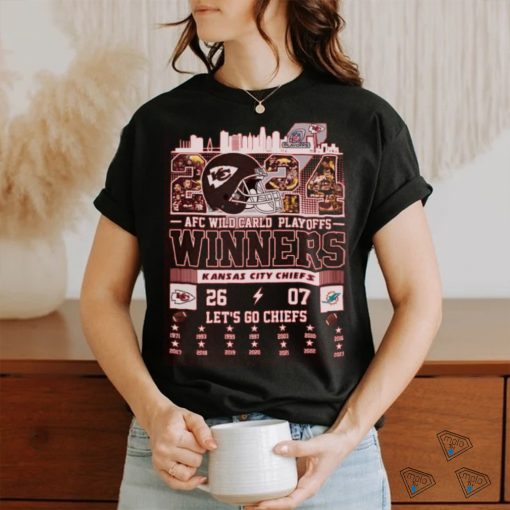Kansas city chiefs 2024 afc wild card playoffs winners team city let’s go chiefs shirts