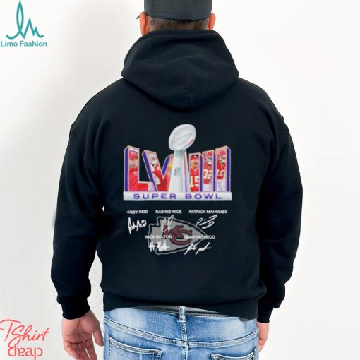 Kansas city chiefs team lvii super bowl signature shirt