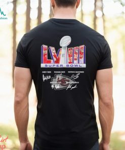 Kansas city chiefs team lvii super bowl signature shirt