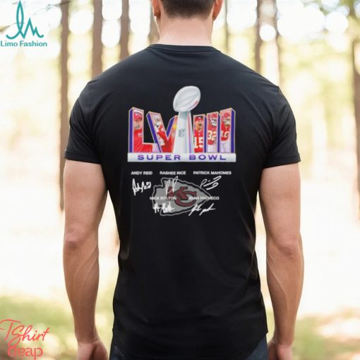 Kansas city chiefs team lvii super bowl signature shirt