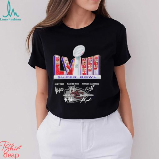 Kansas city chiefs team lvii super bowl signature shirt
