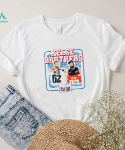 Kelce Brothers Super Bowl LVIII Jason Kelce Travis Kelce art shirt