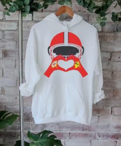 Kelce Heart Hands KC Football 87 Helmet shirt