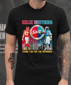 Kelce brothers Travis Kelce and Jason Kelce thank you for the memories shirt