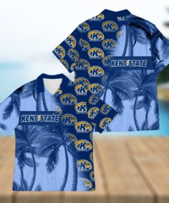 Kent State Golden Flashes Coconut Tree Aloha 3D Hawaiian Shirt For Fans Men And Women Gift