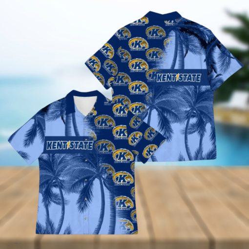 Kent State Golden Flashes Coconut Tree Aloha 3D Hawaiian Shirt For Fans Men And Women Gift