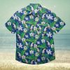 LSU Tigers Black Floral Hawaiian Shirt