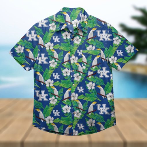 Kentucky Wildcats Floral Hawaiian Shirt