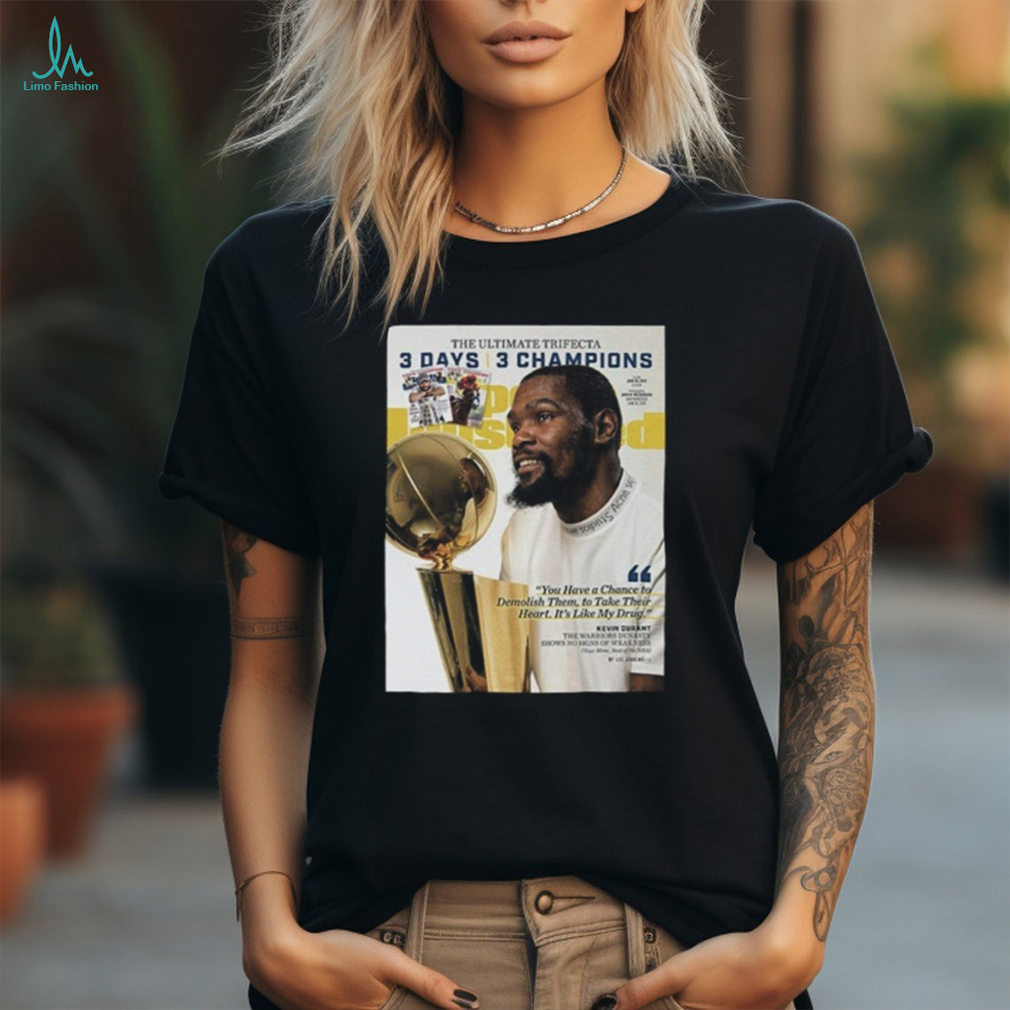 Kevin Durant Golden State Warriors NBA Sports Illustrated Cover Tee Shirt Kevin Durant Golden State Warriors NBA Sports Illustrated Cover Tee Shirt