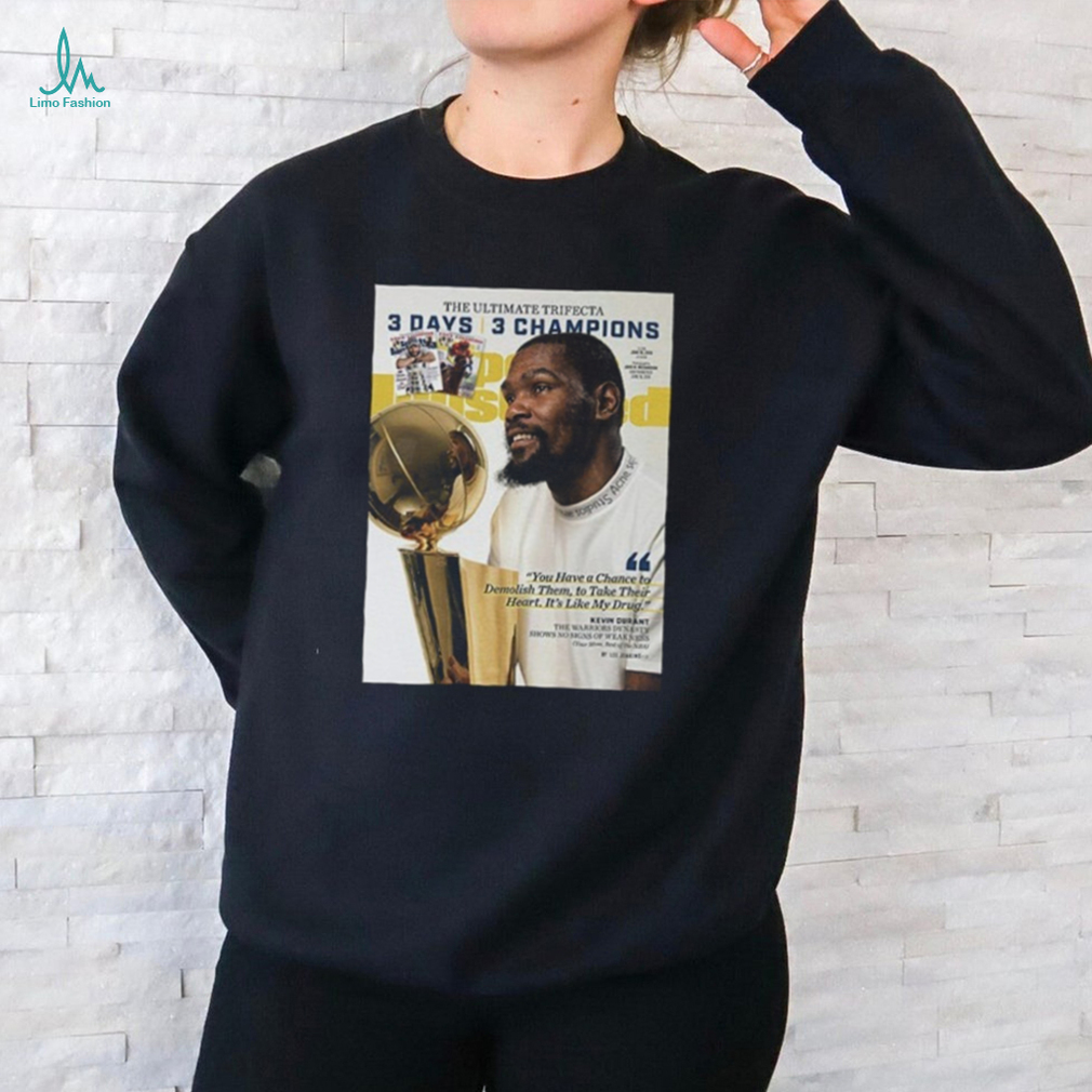 Kevin Durant Golden State Warriors NBA Sports Illustrated Cover Tee Shirt Kevin Durant Golden State Warriors NBA Sports Illustrated Cover Tee Shirt