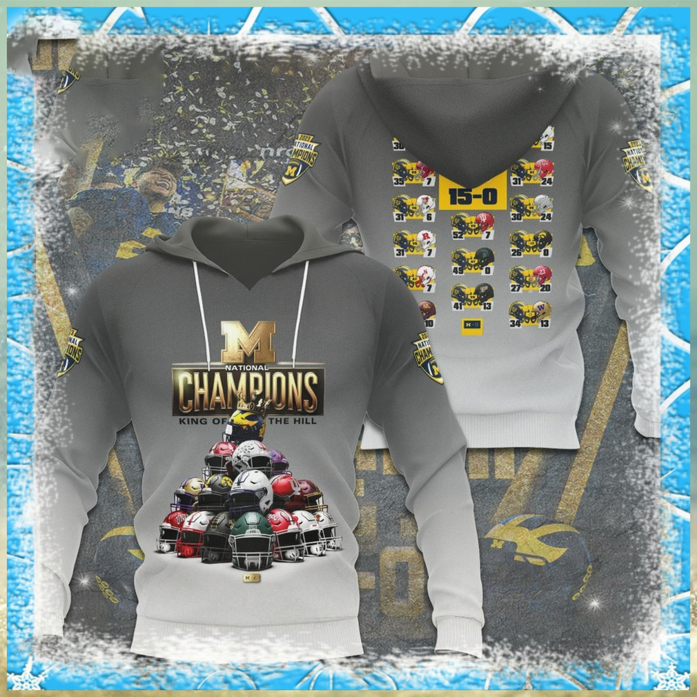 King Of The Hill Michigan Wolverines 2023 National Champions Hoodie King Of The Hill Michigan Wolverines 2023 National Champions Hoodie