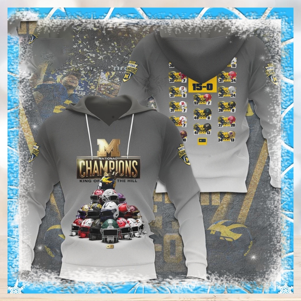King Of The Hill Michigan Wolverines 2023 National Champions Hoodie King Of The Hill Michigan Wolverines 2023 National Champions Hoodie