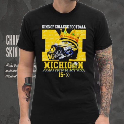King of College football Michigan Wolverines 15 0 shirt