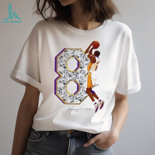 Kobe Bryant 81 anniversary january 22 2006 the 2nd most points in a game in NBA history shirt