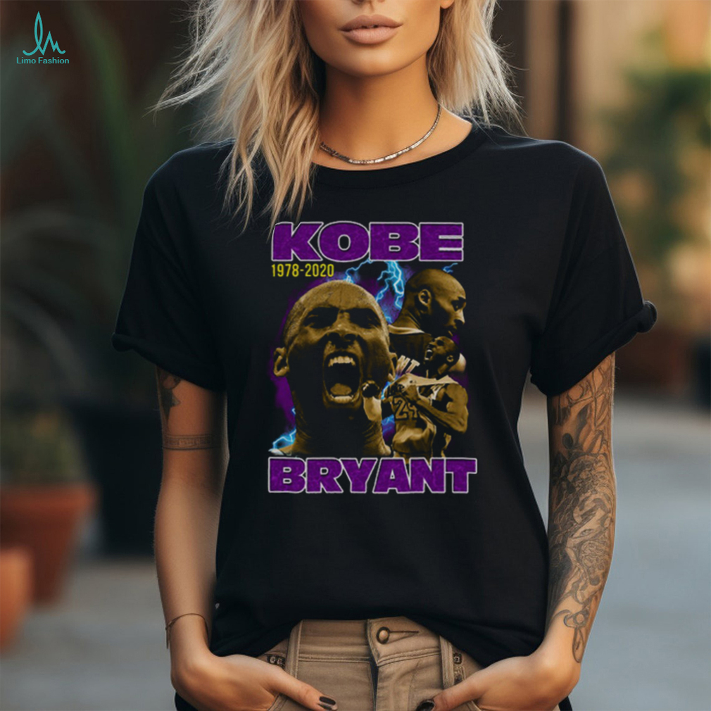 Kobe Bryant Best 24 Ever Retro Black Double Sided T Shirt Kobe Bryant Best 24 Ever Retro Black Double Sided T Shirt