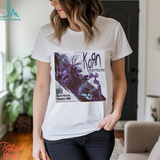 Korn In Gunnersbury Park London On 11 August 2024 Line Up Poster Unisex T Shirt