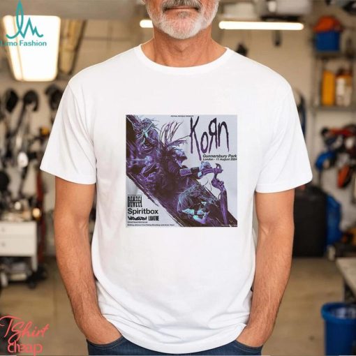 Korn In Gunnersbury Park London On 11 August 2024 Line Up Poster Unisex T Shirt