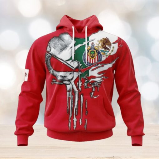 LIGA MX Chivas Guadalajara Special Skull Design Concept Kits Hoodie