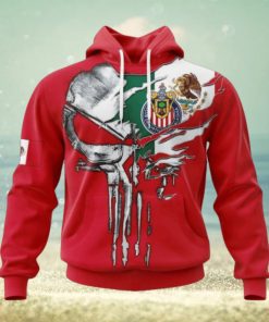 LIGA MX Chivas Guadalajara Special Skull Design Concept Kits Hoodie