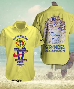 LIGA MX Club America Campeon 2023 Grandes De Corazon Hawaiian Shirt