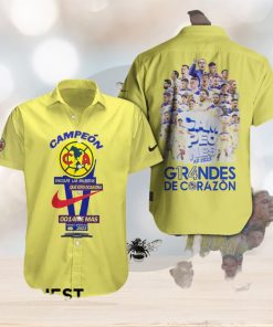 LIGA MX Club America Campeon 2023 Grandes De Corazon Hawaiian Shirt