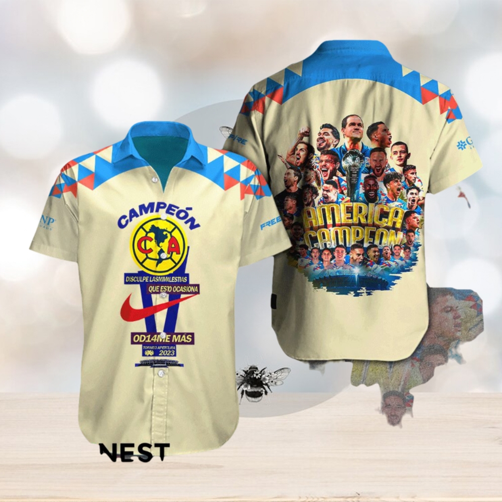 LIGA MX Club America Campeon 2023 Short Sleeve Shirt LIGA MX Club America Campeon 2023 Short Sleeve Shirt