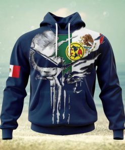 LIGA MX Club America Special Skull Design Concept Kits Hoodie