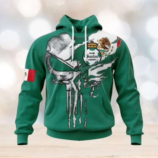 LIGA MX Club Santos Laguna Special Skull Design Concept Kits Hoodie