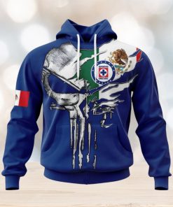 LIGA MX Cruz Azul Special Skull Design Concept Kits Hoodie