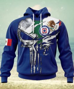 LIGA MX Cruz Azul Special Skull Design Concept Kits Hoodie