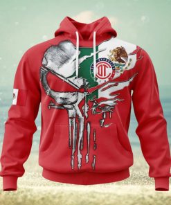 LIGA MX Deportivo Toluca Special Skull Design Concept Kits Hoodie