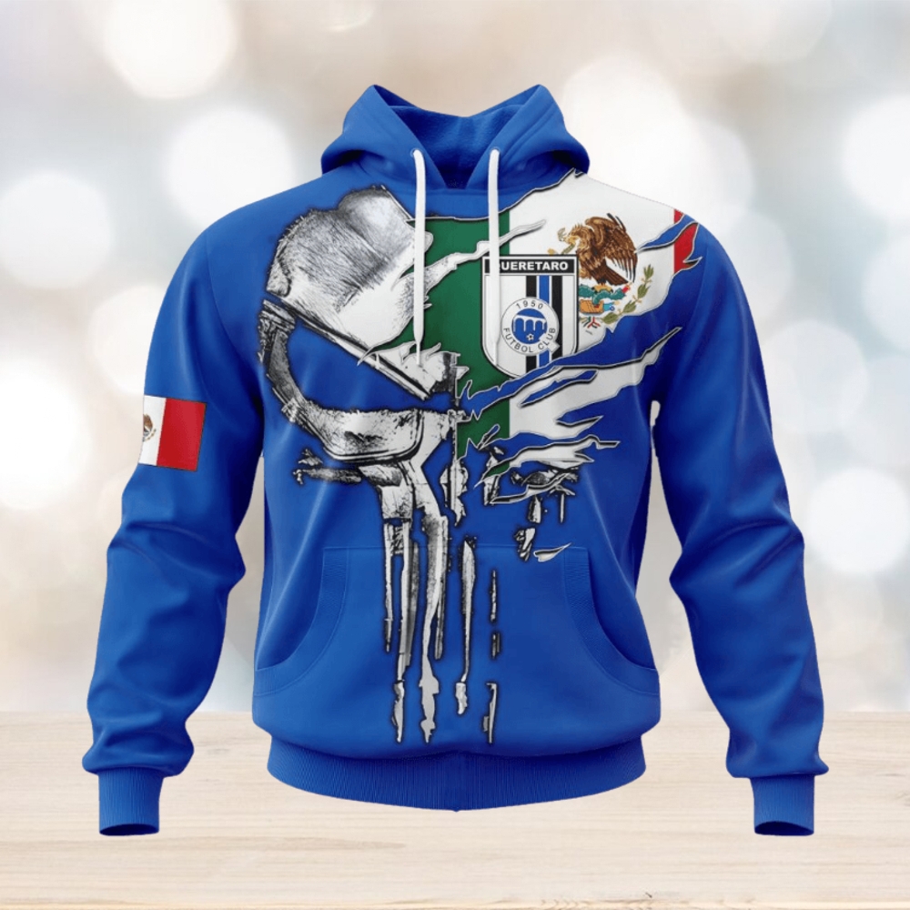 LIGA MX Queretaro F.C Special Skull Design Concept Kits Hoodie LIGA MX Queretaro F.C Special Skull Design Concept Kits Hoodie