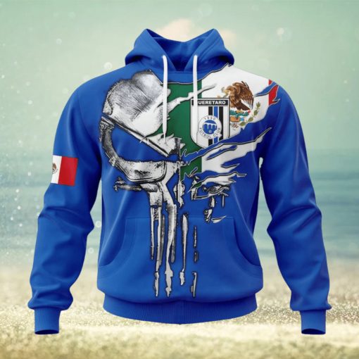 LIGA MX Queretaro F.C Special Skull Design Concept Kits Hoodie