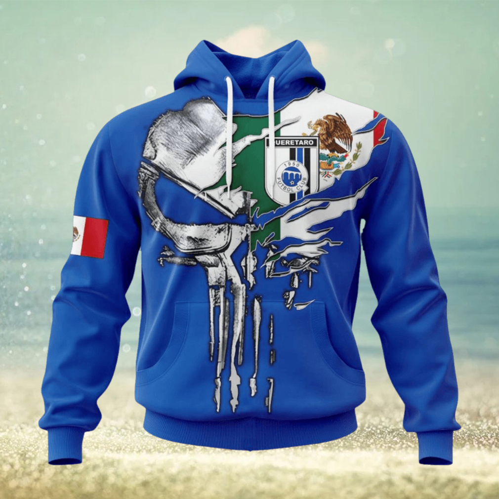 LIGA MX Queretaro F.C Special Skull Design Concept Kits Hoodie LIGA MX Queretaro F.C Special Skull Design Concept Kits Hoodie