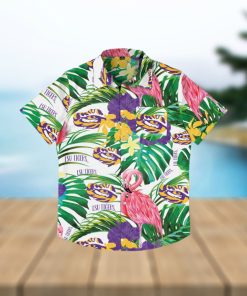 LSU Tigers Flamingo Hawaiian Shirt