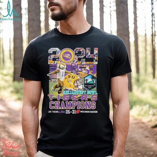 LSU Tigers Mascot 2024 Reliaquest Bowl Champions Shirt