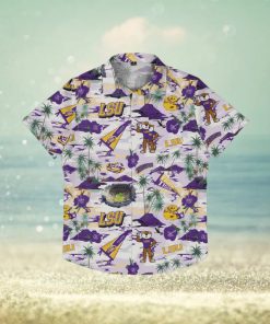 LSU Tigers Thematic Stadium Print Hawaiian Shirt