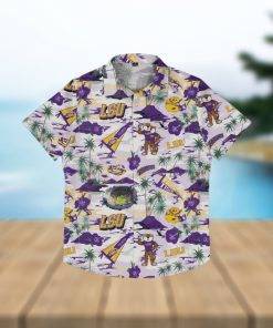 LSU Tigers Thematic Stadium Print Hawaiian Shirt