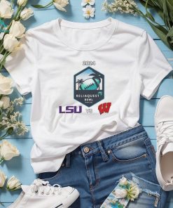 LSU Vs Wisconsin Football 2024 ReliaQuest Bowl Logo Matchup Shirt