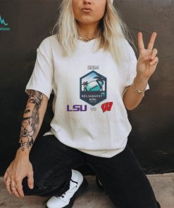 LSU Vs Wisconsin Football 2024 ReliaQuest Bowl Logo Matchup Shirt