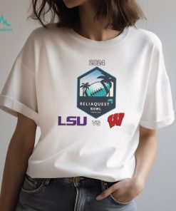 LSU Vs Wisconsin Football 2024 ReliaQuest Bowl Logo Matchup Shirt