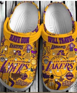 Lakers Game Day Crocs Shoes Gold