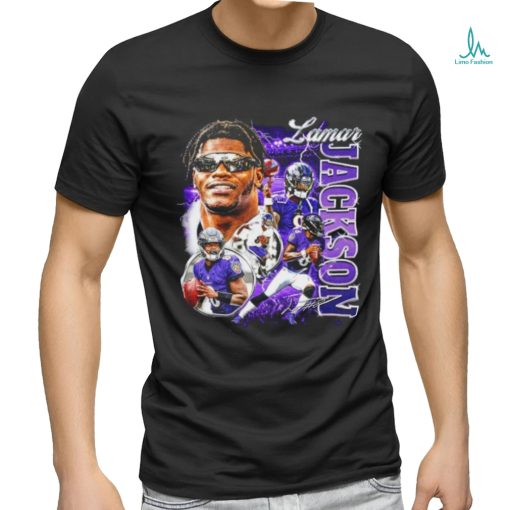 Lamar Jackson 8 Baltimore Ravens signature shirt