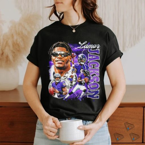 Lamar Jackson 8 Baltimore Ravens signature shirt